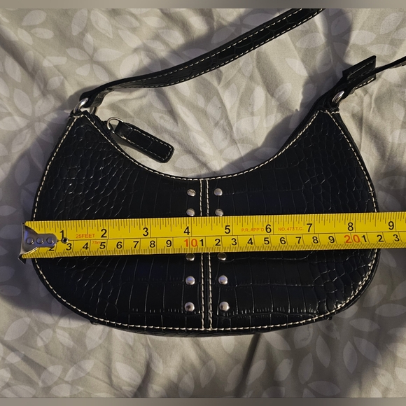 Nine West- Black Leather Sholder Bag - Picture 8 of 8